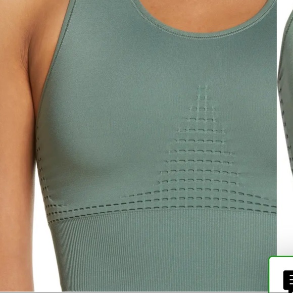 NWT SWEATY BETTY Stamina Longline Sports Bra Heath Green Women’s Size M - Picture 4 of 6